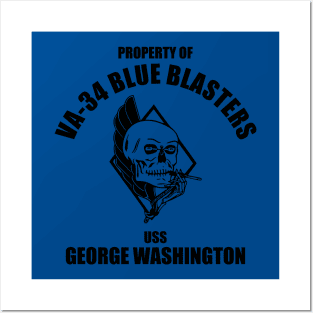 VA-34 Blue Blasters - USS George Washington Posters and Art